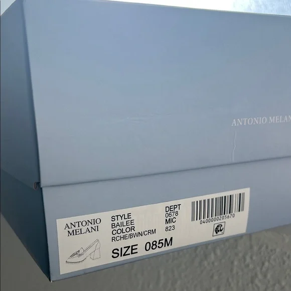 Antonio Melani Brown and White Block Heel - Picture 8 of 8